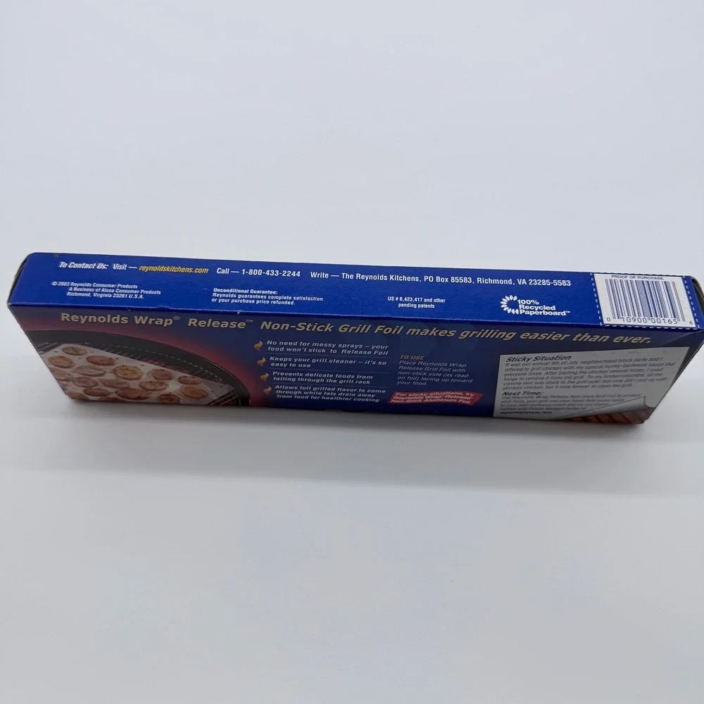 Reynolds Wrap Release Non-Stick Grill Foil‎ 30 Sq Ft Aluminum Foil New